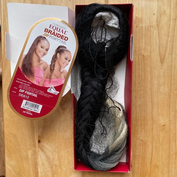 #91 MODEL MODEL DIP FISHTAIL DRAWSTRING PONYTAIL - Picture 5 of 8